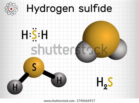 Hydrogen Sulfide Hydrosulfuric Acid H2s Molecule Vetor Stock Livre De Hydrogen Sulfide Hydrosulfuric Acid H2s Molecule Vetor Stock Livre De