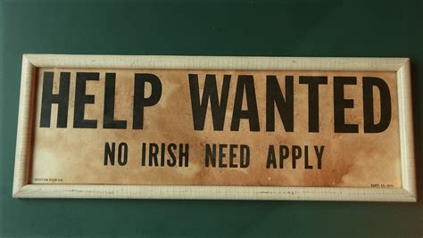No Irish Need Apply